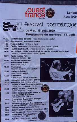 Festival Schedule, 11 August