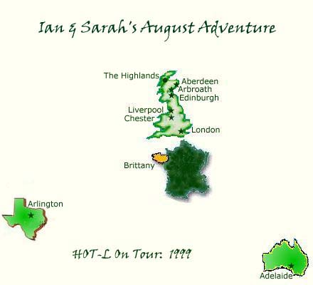 Ian & Sarah's August Adventure: HOT-L On Tour 1999